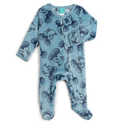 Disney Baby Boys Long Sleeve Footed Sleep and Play Coveralls