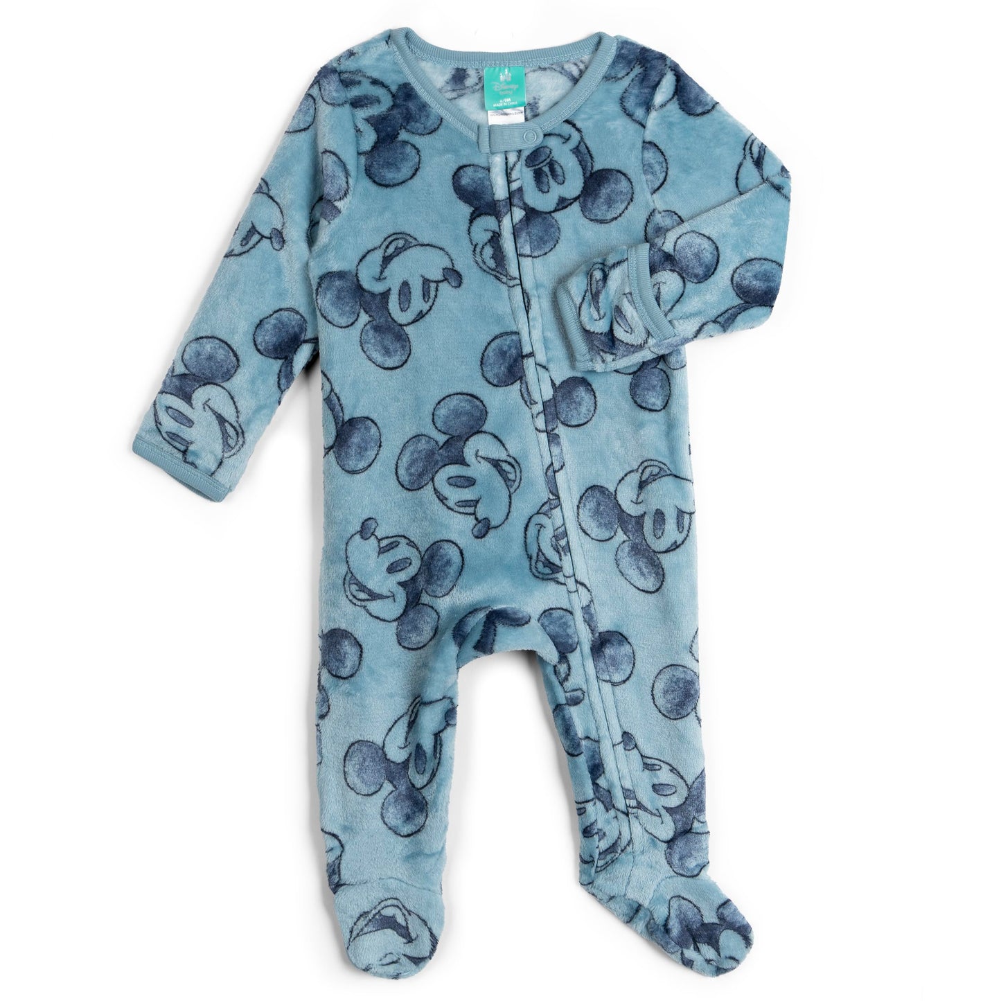 Disney Baby Boys Long Sleeve Footed Sleep and Play Coveralls