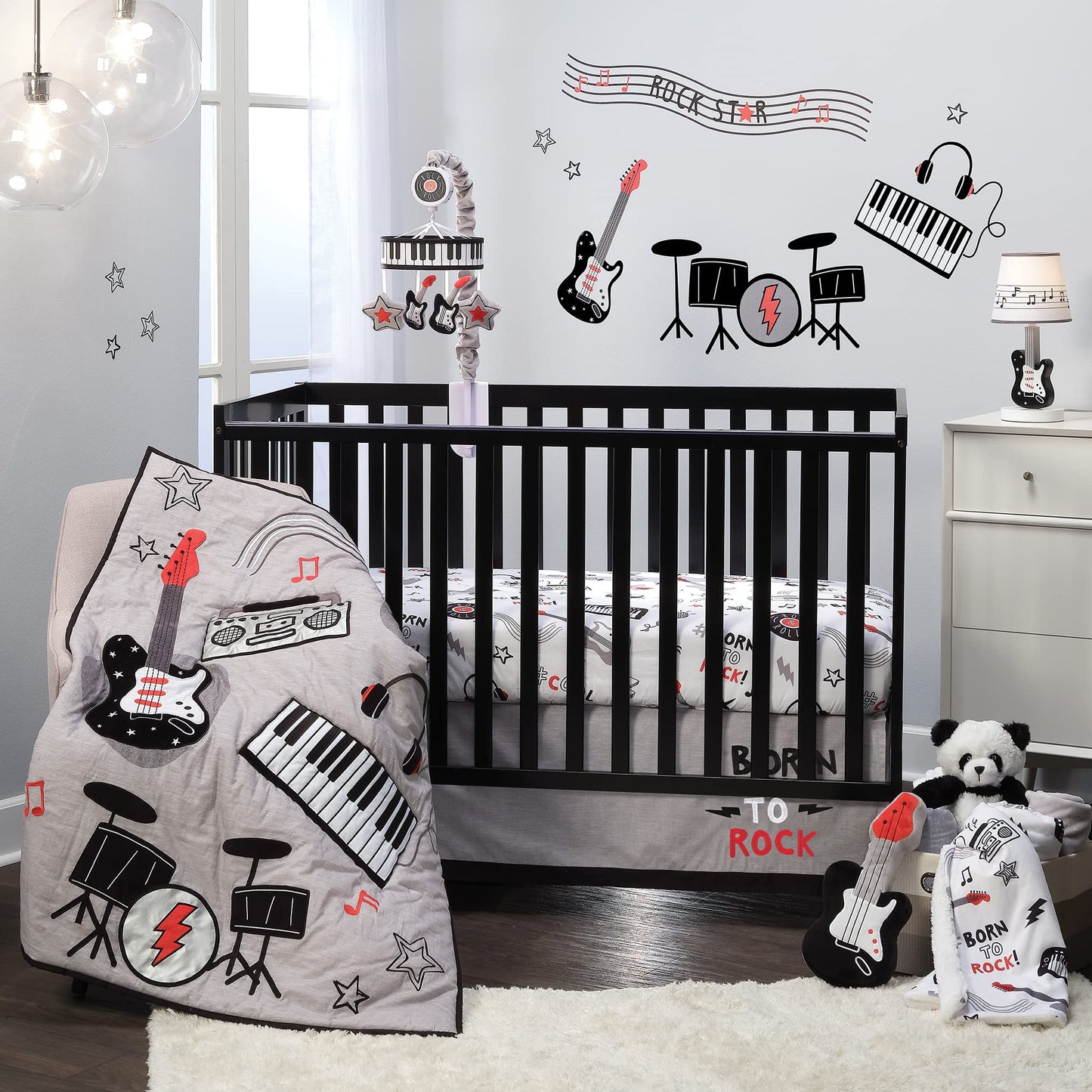 Lambs & Ivy Disney Baby Pooh Bear & Pals Cotton 3Piece Nursery Crib Bedding Set