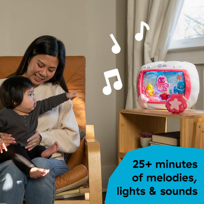 Baby Einstein Sea Dreams Soother Musical Crib Toy and Sound Machine, Newborn and up