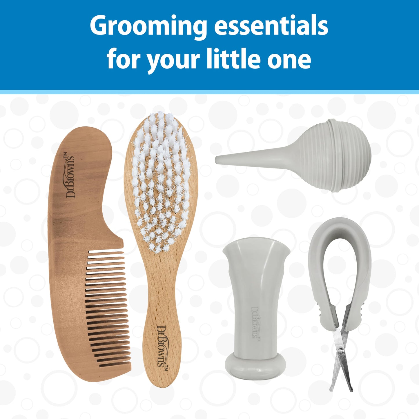 Dr. Brown's Soft and Safe Baby Brush + Comb