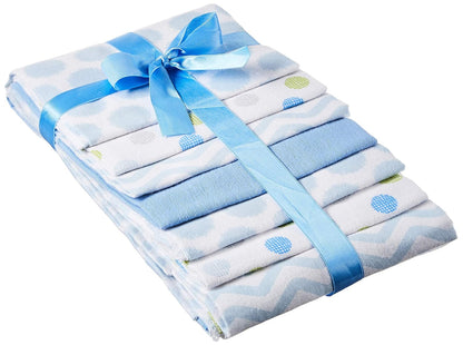 Luvable Friends Unisex Baby Cotton Flannel Receiving Blankets, Rainbow 7-Pack, One Size
