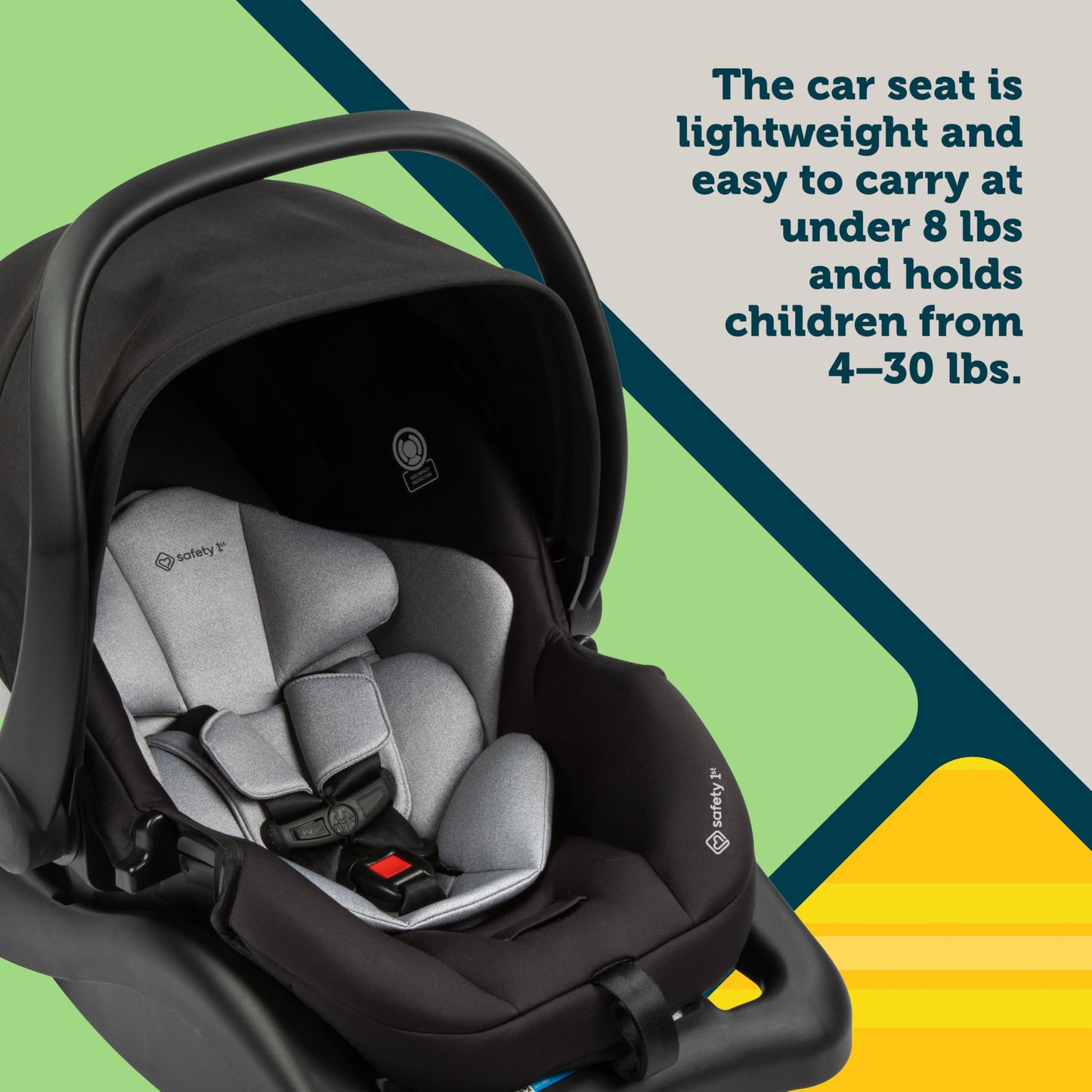 Safety 1st Grow and Go Flex 8-in-1 Travel System, Infant Car Seat Stroller Combo, Orchid Bloom
