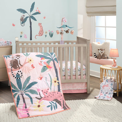 Lambs & Ivy Disney Baby Pooh Bear & Pals Cotton 3Piece Nursery Crib Bedding Set