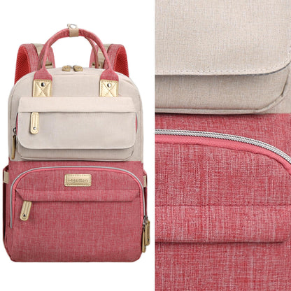 Diaper Bag Backpack, Baby Girl Diaper Bag for Mom, Large Pink Floral Diaper Bag Backpack for Girls, Waterproof Mom Backpack for Work Travel Holiday with Insulated Pockets and Stroller Straps