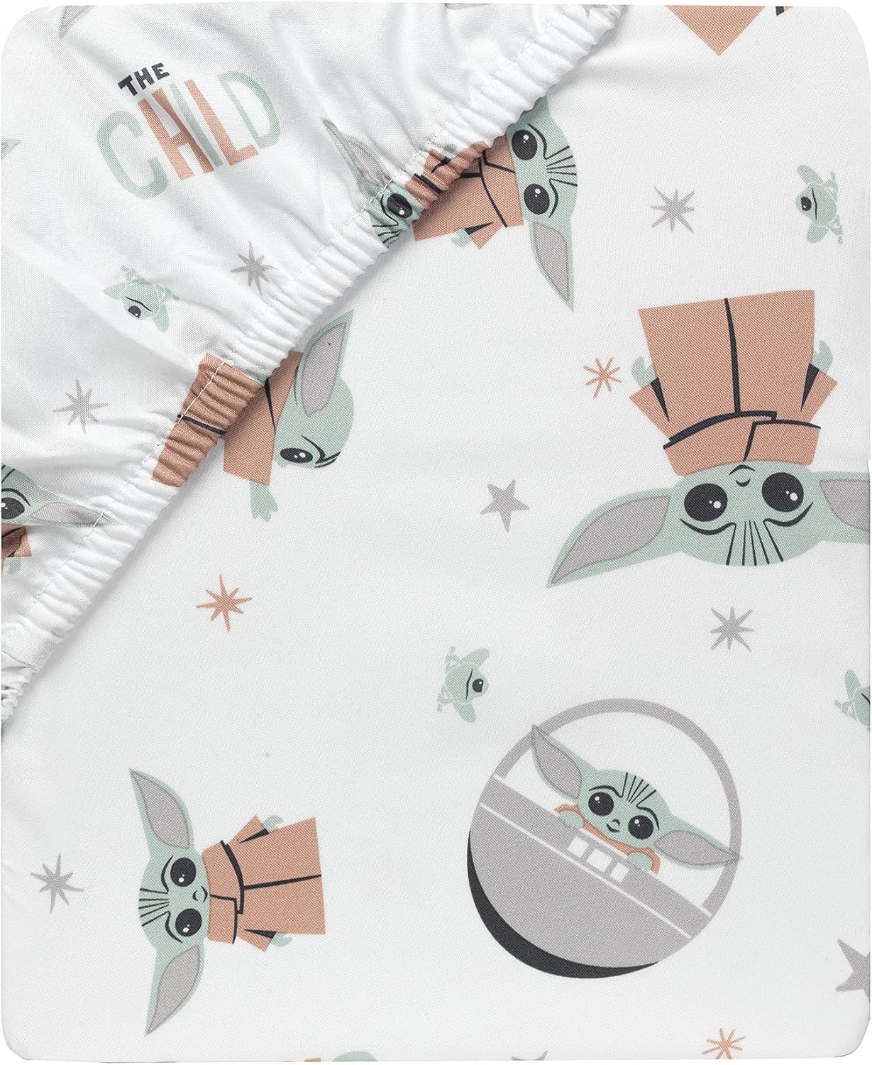Lambs & Ivy Disney Baby Forever Mickey Mouse White Fitted Crib Sheet