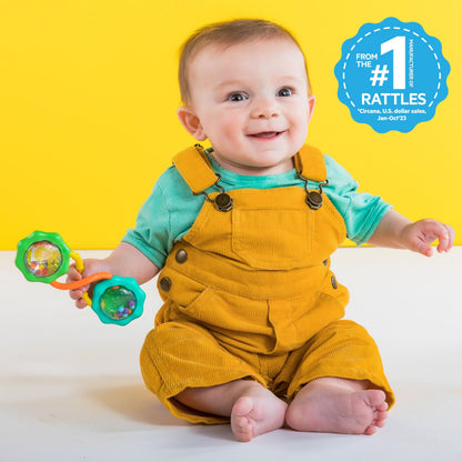 Bright Starts Oball Shaker Rattle Toy, Ages Newborn Plus