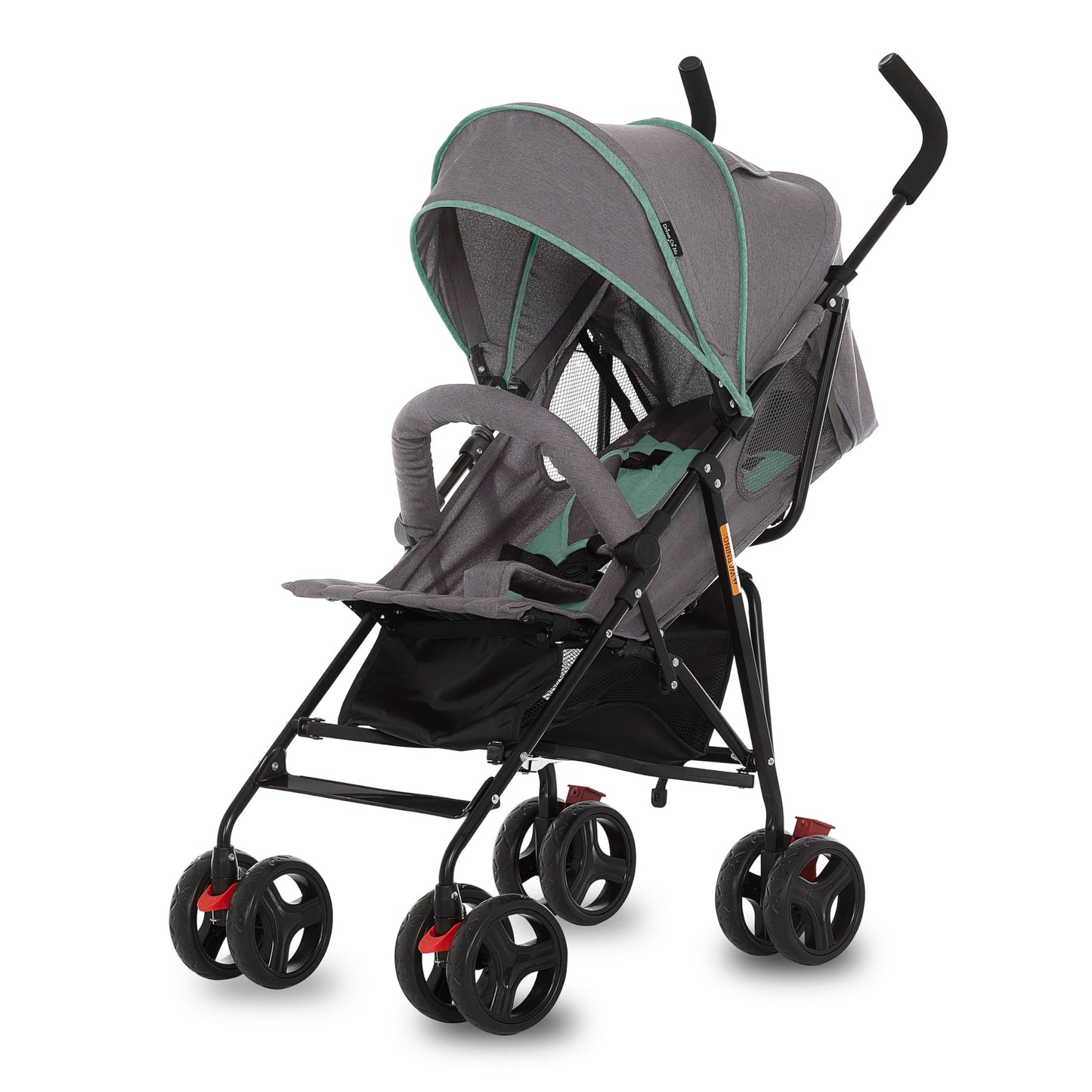 Dream On Me Vista Moonwalk Baby Stroller, Lightweight Travel Umbrella Stroller with Compact Fold, Smooth Ride Wheels, Multi-Position Recline, Spacious Storage Basket with Cup Holder, Light Gray