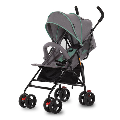 Dream On Me Vista Moonwalk Baby Stroller, Lightweight Travel Umbrella Stroller with Compact Fold, Smooth Ride Wheels, Multi-Position Recline, Spacious Storage Basket with Cup Holder, Light Gray