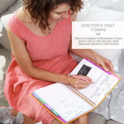 Clever Fox Pregnancy Journal & Memory Book - Pregnancy Planner & Notebook for Expecting Moms – Baby Keepsake, First Time Moms Gift (Lavender, 9" x 10.5")