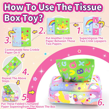 usrela 4 in 1 Baby Toys for 6 12 18 Month, Learning Toys for Babies 6-12 Months, Busy Cube, Stacking Sorter, Piano Xylophone Pull String Travel Toy, Birthday Gifts for Toddlers 1 2 Years Old