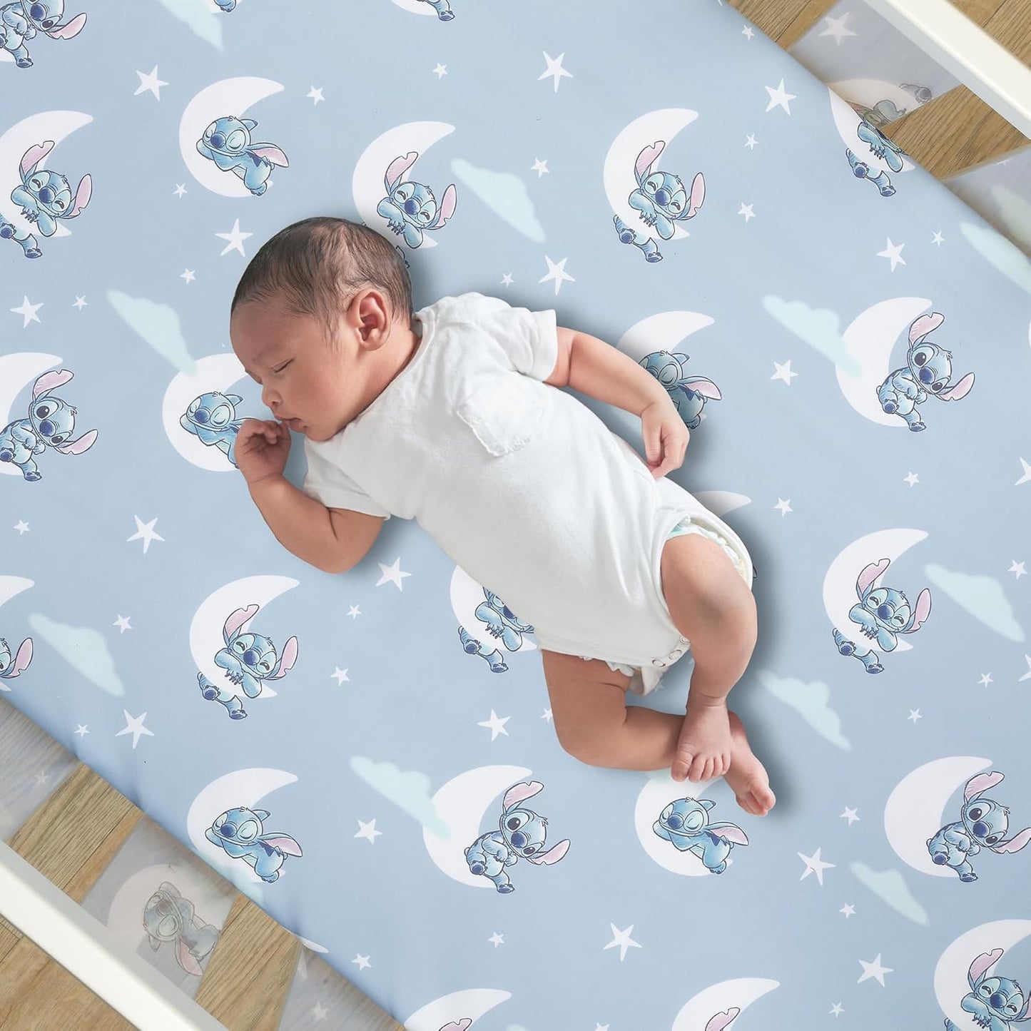 Bedtime Originals Disney Baby Stitch 3-Piece Blue Nursery Crib Bedding Set