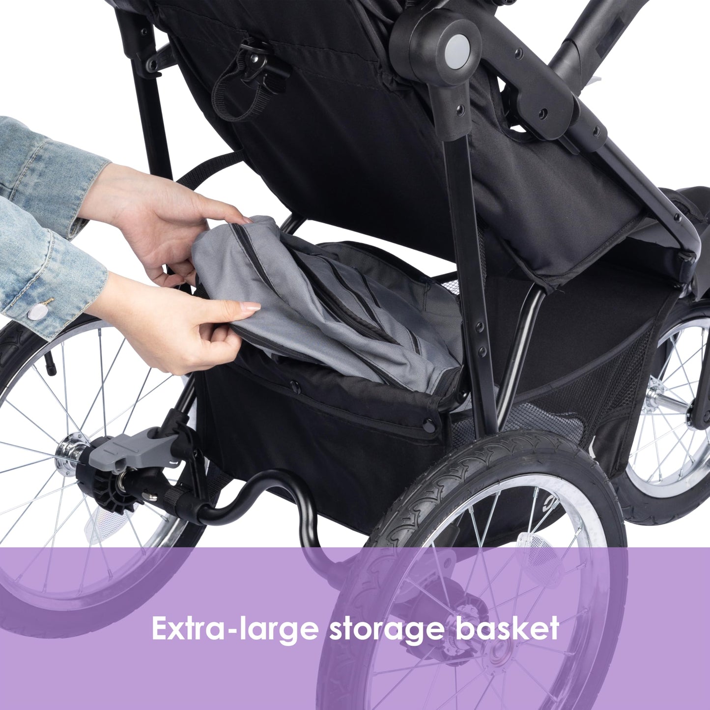 Baby Trend Journey Jogging Stroller, Stellar Grey