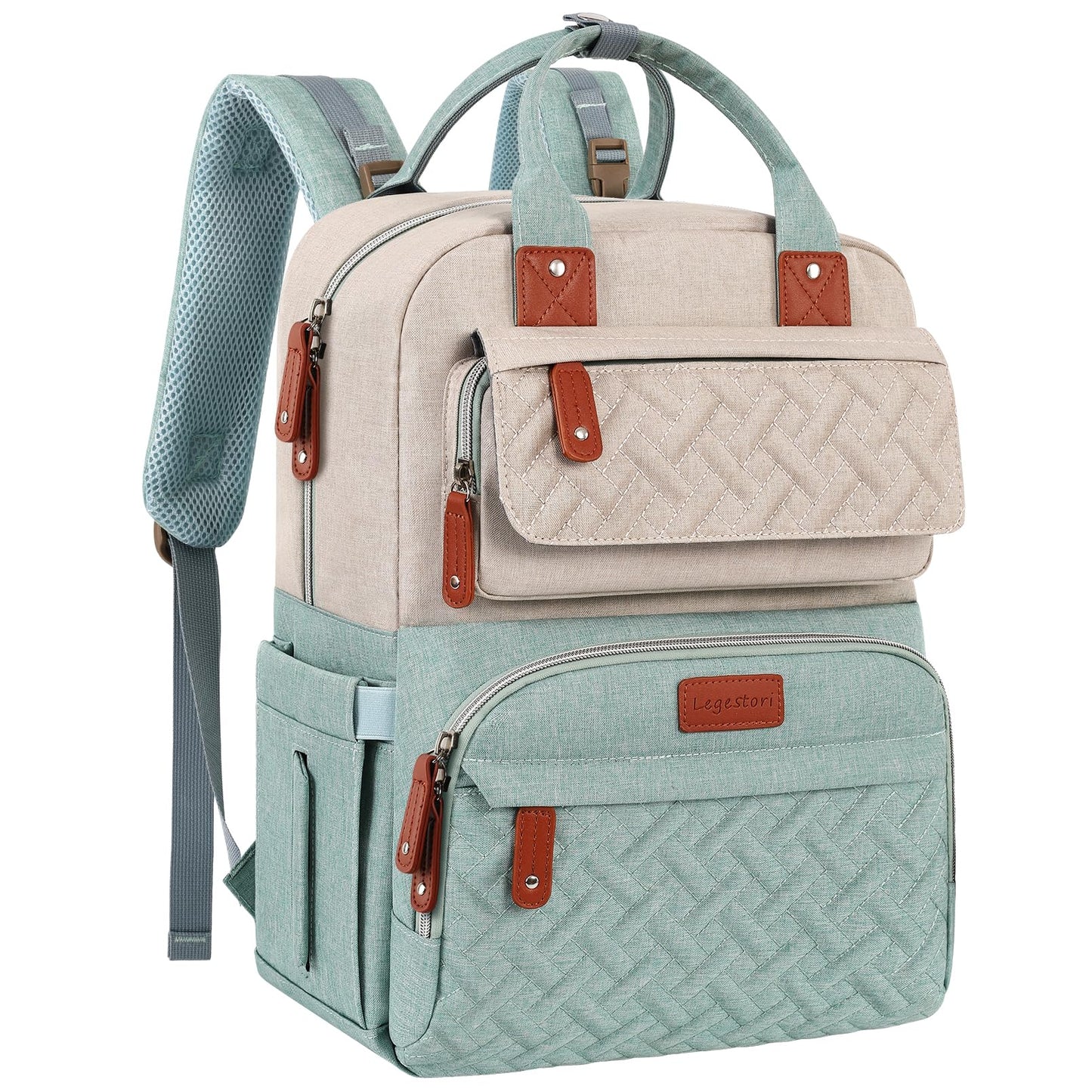 Diaper Bag Backpack, Baby Girl Diaper Bag for Mom, Large Pink Floral Diaper Bag Backpack for Girls, Waterproof Mom Backpack for Work Travel Holiday with Insulated Pockets and Stroller Straps