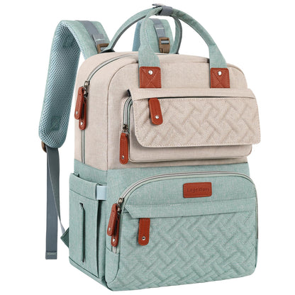 Diaper Bag Backpack, Baby Girl Diaper Bag for Mom, Large Pink Floral Diaper Bag Backpack for Girls, Waterproof Mom Backpack for Work Travel Holiday with Insulated Pockets and Stroller Straps