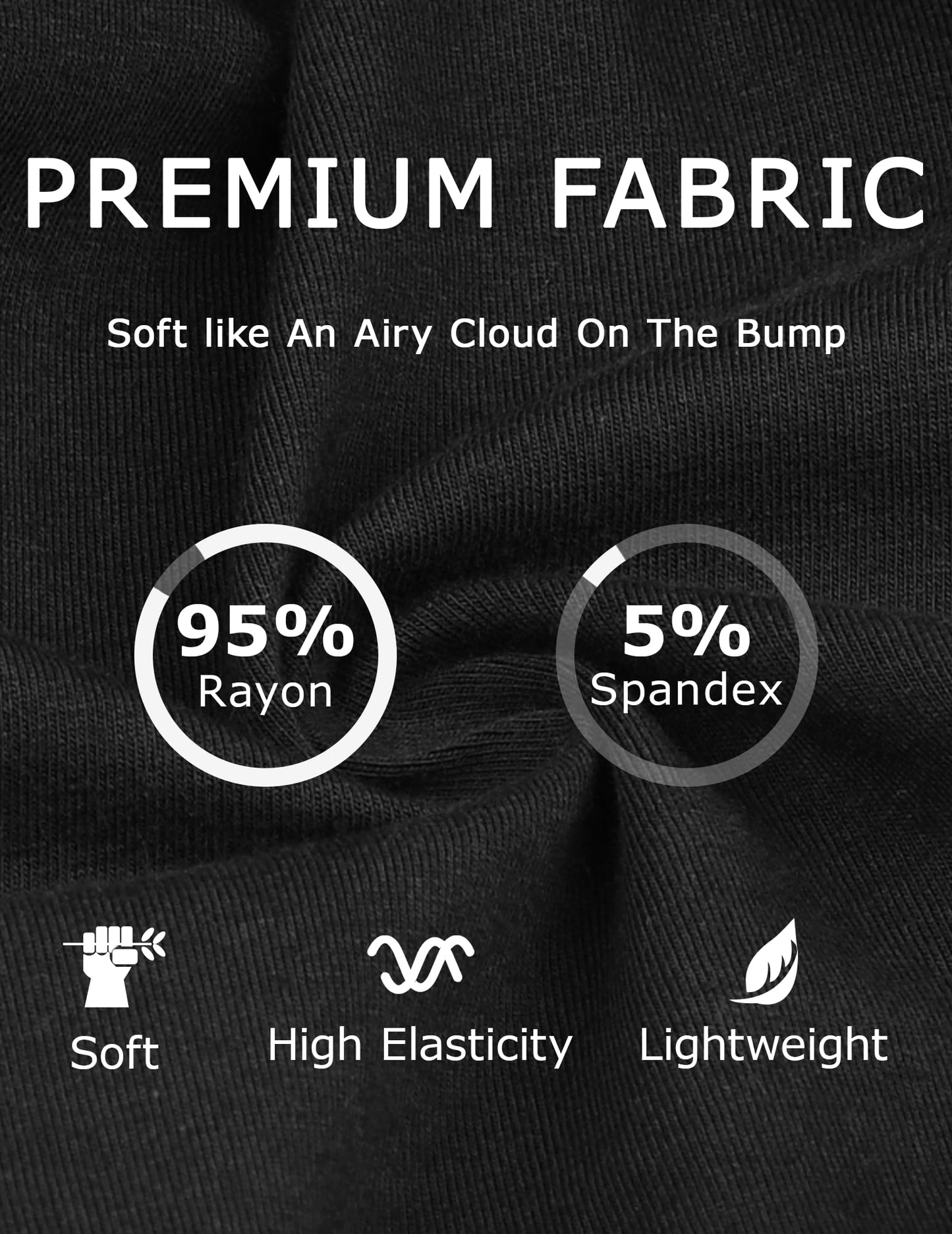 fitglam Women's Maternity Shorts Lounge Sleep Pajama Workout Comfy Stretchy Pregnancy Shorts