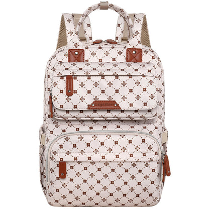 Diaper Bag Backpack, Baby Girl Diaper Bag for Mom, Large Pink Floral Diaper Bag Backpack for Girls, Waterproof Mom Backpack for Work Travel Holiday with Insulated Pockets and Stroller Straps