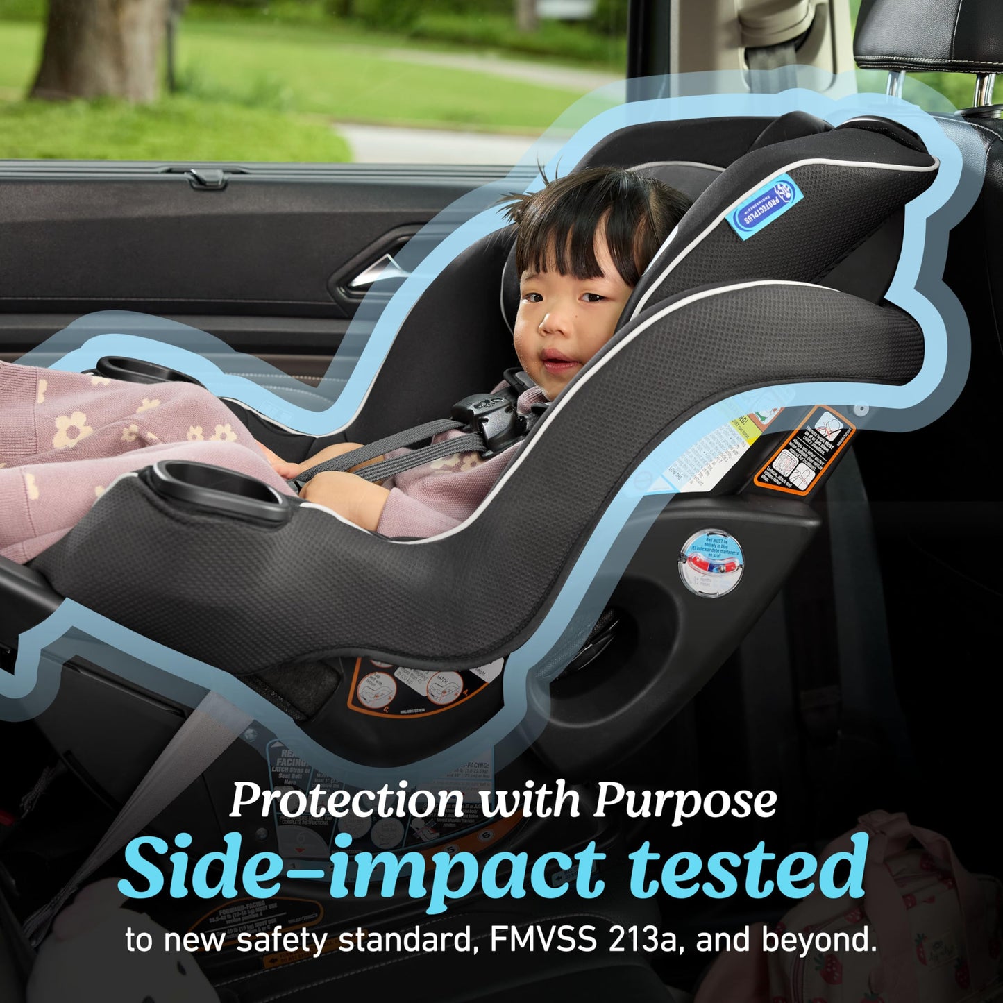 Graco Extend2Fit 3-in-1 Convertible Car Seat, 3 Modes – Rear Facing, Forward Facing Baby Car Seat and Highback Booster Seat, Adjustable Extension Panel for Extra Legroom, Cullen
