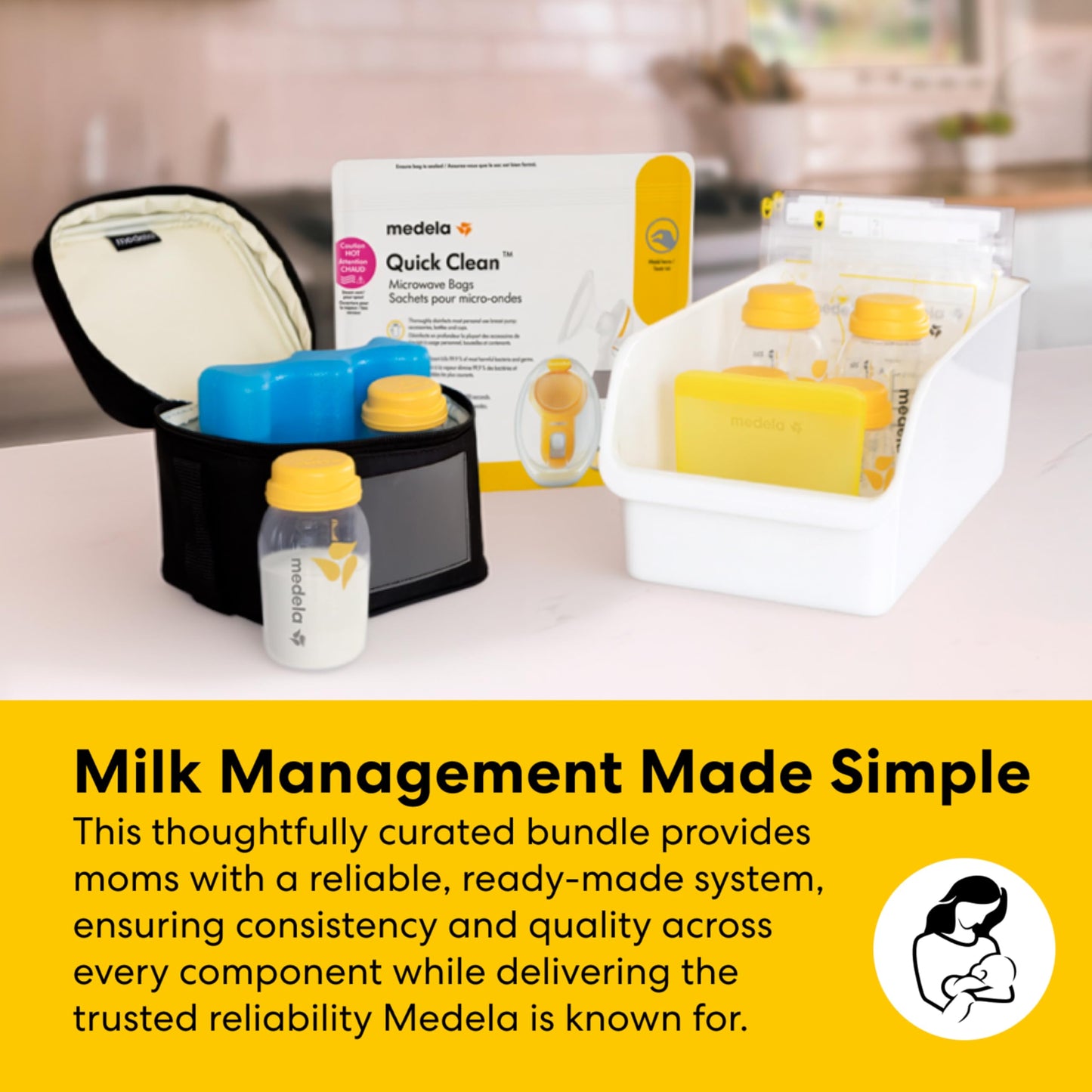 Medela Motion InBra Wearable Breast Pump, Portable Hands-Free Wireless Electric Pump, Highly efficient, Lightweight, Custom fit with Inserts, Rechargeable Battery, Discreet, Quiet, Only 3 Parts
