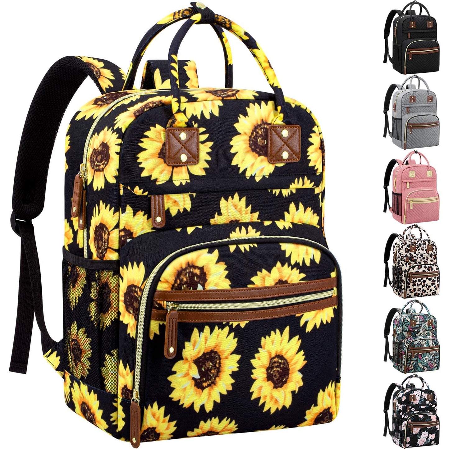 Tenot Diaper Bag Backpack for Women Large Capacity with Insulated Pockets Multifunctional Diaper Bags For Baby Girl Boy Waterproof Baby Bags For Mama Maternity Travel Bag Black