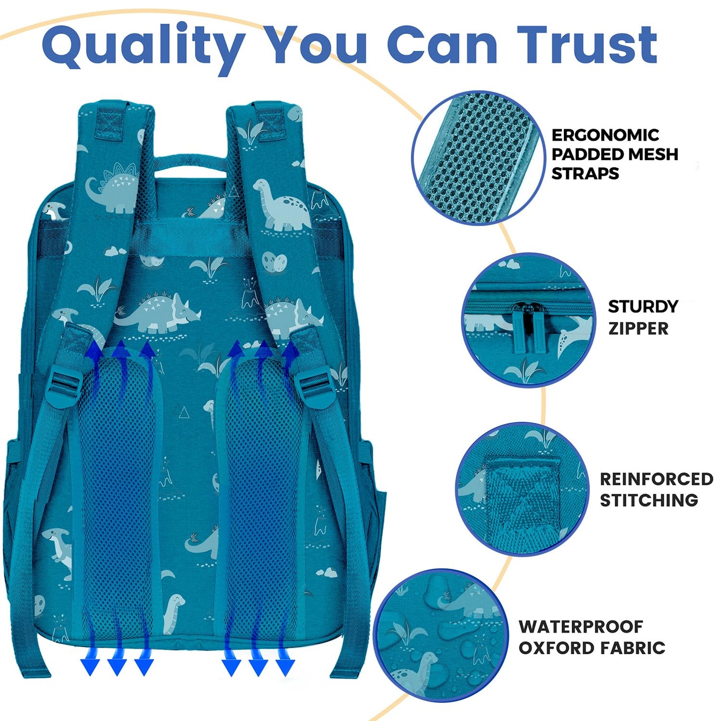 PILLANI Baby Diaper Bag Backpack - Baby Bag for Girls & Boys, Large Waterproof Toddler Diaper Backpack - Baby Shower Gifts & Registry Must Haves - Travel Diaper Bags with Changing Pad - Newborn Stuff