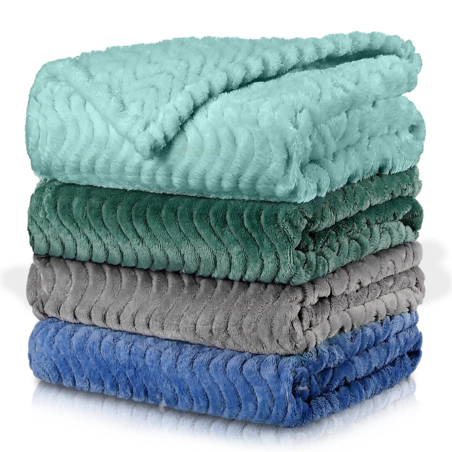 Frienda 4 Pcs Baby Fuzzy Blanket Fluffy Baby Blanket for Boys Girls Soft Warm Infant Newborn Toddler Receiving Nursery Bed Supplies, 32 x 24 Inch(Pink Color)