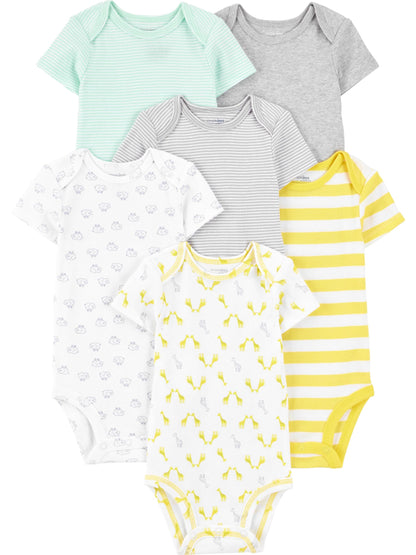 Simple Joys by Carter's Baby-Boys 6-Pack Short-Sleeve Bodysuit