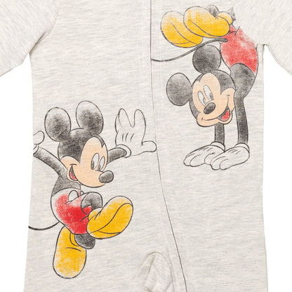 Disney Baby 2 Pack Zip Up Sleep N' Plays Newborn to Infant Sizes (Newborn - 24 Months)