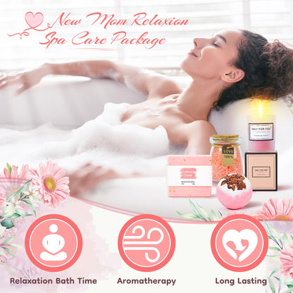 New Mom Gifts & Baby Girl Gift Set for Newborn,Baby Girl Gift Basket with Baby Milestone Blanket,Pregnancy Gifts for Expecting Mom,New Mom Care Package After Baby, Pregnancy Gifts for Women and Baby