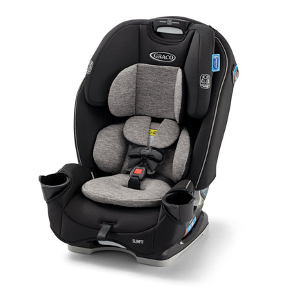 Graco Slimfit 3-in-1 Convertible Car Seat, Slim Car Seat with Space-Saving Design, Highback Booster Seat with 10-Position Headrest, Rear Facing and Forward Facing Carseat, Jarret