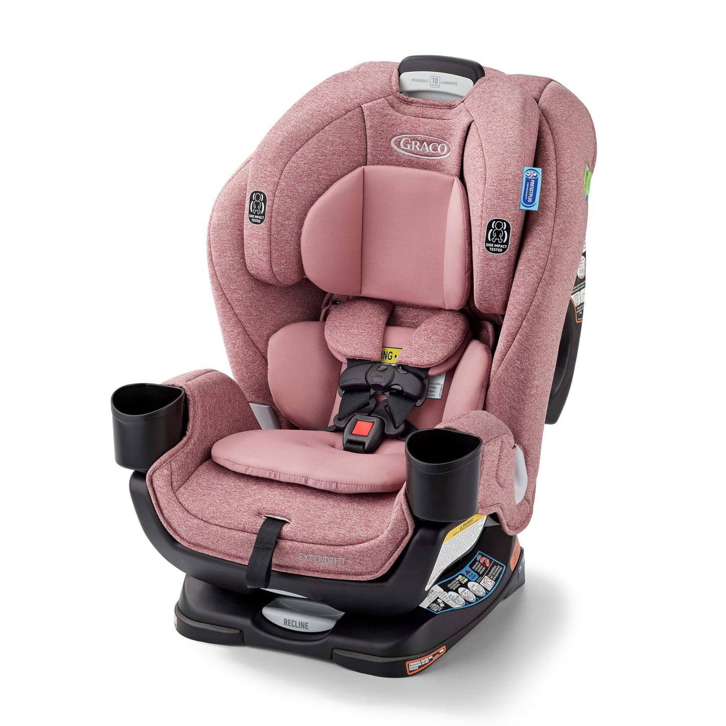 Graco Extend2Fit 3-in-1 Convertible Car Seat, 3 Modes – Rear Facing, Forward Facing Baby Car Seat and Highback Booster Seat, Adjustable Extension Panel for Extra Legroom, Cullen