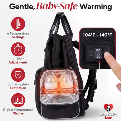 Award-Winning Baby Diaper Bag Backpack with Changing Station –Large Multifunction Waterproof Diaper Bag, Warm Bottle Pockets, Travel Baby Organizer Mom & Dad, Newborn Baby Essentials, Newborn Gift