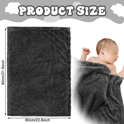 Frienda 4 Pcs Baby Fuzzy Blanket Fluffy Baby Blanket for Boys Girls Soft Warm Infant Newborn Toddler Receiving Nursery Bed Supplies, 32 x 24 Inch(Pink Color)