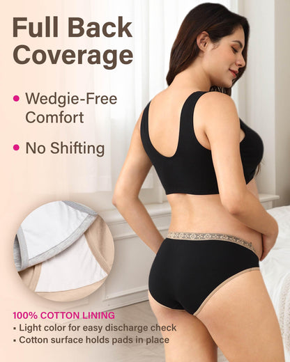 Intimate Portal Cotton Maternity Underwear Under the Bump Pregnancy Postpartum Bikini Panties