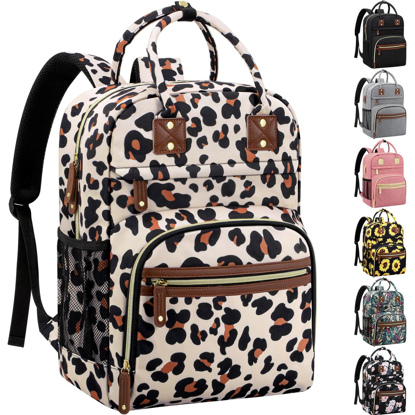 Tenot Diaper Bag Backpack for Women Large Capacity with Insulated Pockets Multifunctional Diaper Bags For Baby Girl Boy Waterproof Baby Bags For Mama Maternity Travel Bag Black
