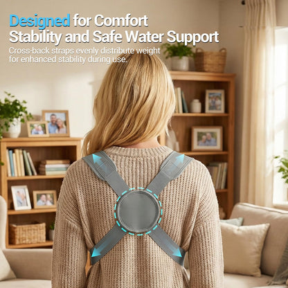 Neoprene Water Baby Carrier Newborn to Toddler, Ergonomic Waterproof Infant Chest Holder with Adjustable Straps, Breathable & Lightweight Baby Wearing Gear for Summer Pool Swimming & Beach