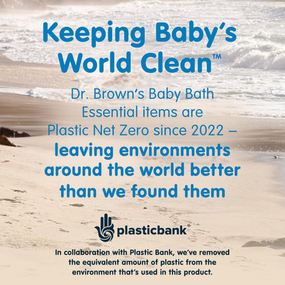 Dr. Brown's CleanUp Dino-Pour Baby Bath Rinse Cup, Tear-Free Rinsing for Babies and Toddlers, BPA Free