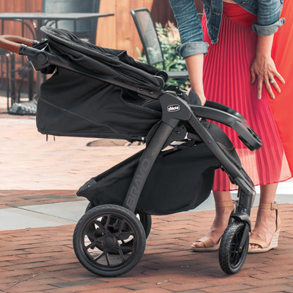 Chicco Bravo® 3-in-1 Trio Travel System, Bravo® Quick-Fold Stroller with KeyFit® 30 Infant Car Seat and Base, Car Seat and Stroller Combo | Parker
