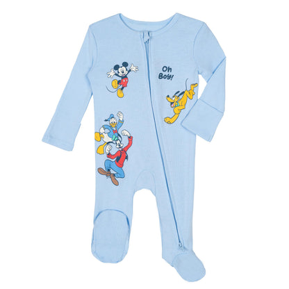 Disney Baby 2 Pack Zip Up Sleep N' Plays Newborn to Infant Sizes (Newborn - 24 Months)