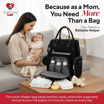 Award-Winning Baby Diaper Bag Backpack with Changing Station –Large Multifunction Waterproof Diaper Bag, Warm Bottle Pockets, Travel Baby Organizer Mom & Dad, Newborn Baby Essentials, Newborn Gift