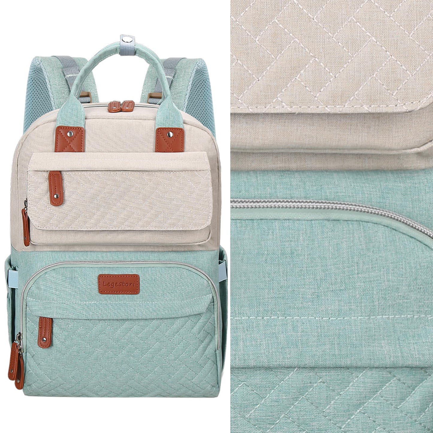 Diaper Bag Backpack, Baby Girl Diaper Bag for Mom, Large Pink Floral Diaper Bag Backpack for Girls, Waterproof Mom Backpack for Work Travel Holiday with Insulated Pockets and Stroller Straps