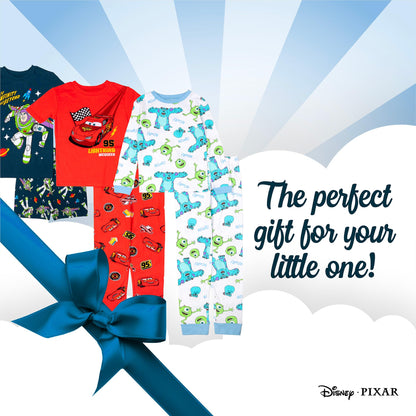 Disney Unisex Kids' 6-piece Snug-fit Cotton Matching Comfortable Pajama Set, Soft & Cute for Kids