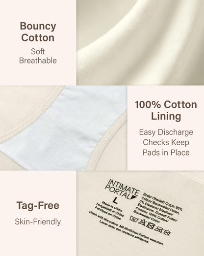 Intimate Portal Cotton Maternity Underwear Under the Bump Pregnancy Postpartum Bikini Panties