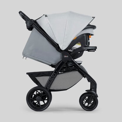 Chicco Bravo® 3-in-1 Trio Travel System, Bravo® Quick-Fold Stroller with KeyFit® 30 Infant Car Seat and Base, Car Seat and Stroller Combo | Parker