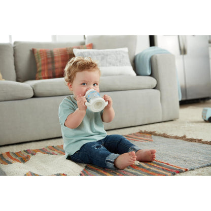 NUK Learner Cup, 6+ Months, Fun Fruits and Animals, Amazon Exclusive Collection, 5 Oz, Pack of 2 – BPA Free, Soft Spout, Spill Proof Sippy Cup