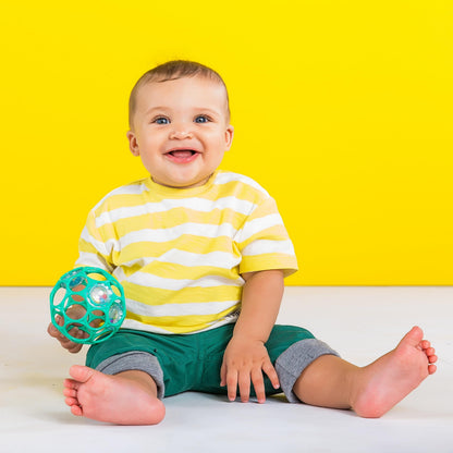 Bright Starts Oball Shaker Rattle Toy, Ages Newborn Plus