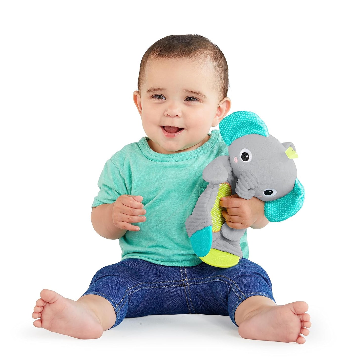 Bright Starts Snuggle & Teethe BPA-Free Crinkle Teething Plush Baby Toy - Giraffe