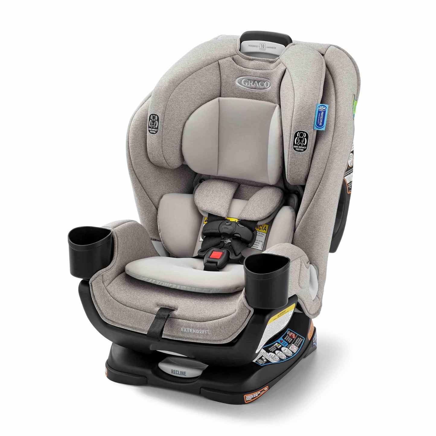 Graco Extend2Fit 3-in-1 Convertible Car Seat, 3 Modes – Rear Facing, Forward Facing Baby Car Seat and Highback Booster Seat, Adjustable Extension Panel for Extra Legroom, Cullen