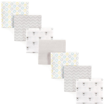 Luvable Friends Unisex Baby Cotton Flannel Receiving Blankets, Rainbow 7-Pack, One Size