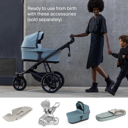 Thule Urban Glide 3 Single Child All-Terrain Stroller, Lightweight, Air-Filled Tires & Suspension, Integrated Hand Brake